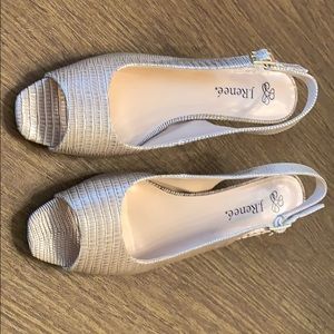 J. Renee Tan crocodile sandals.